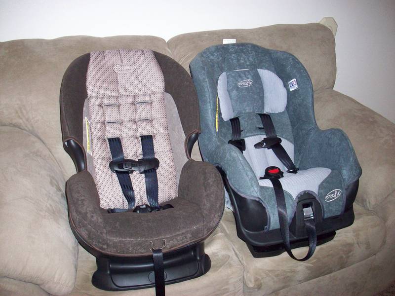 The new carseats - thought we only kept the one on the right.