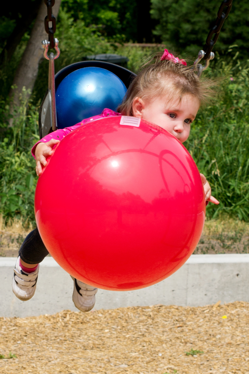 Because she loves balls