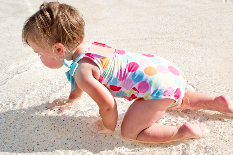 Crawling through the water