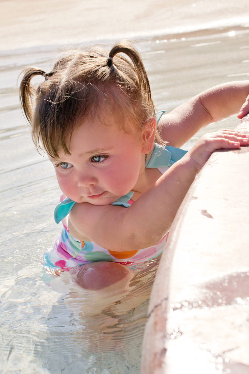 Clinging to the side for dear life