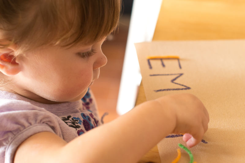 Em has started "Toddler School"