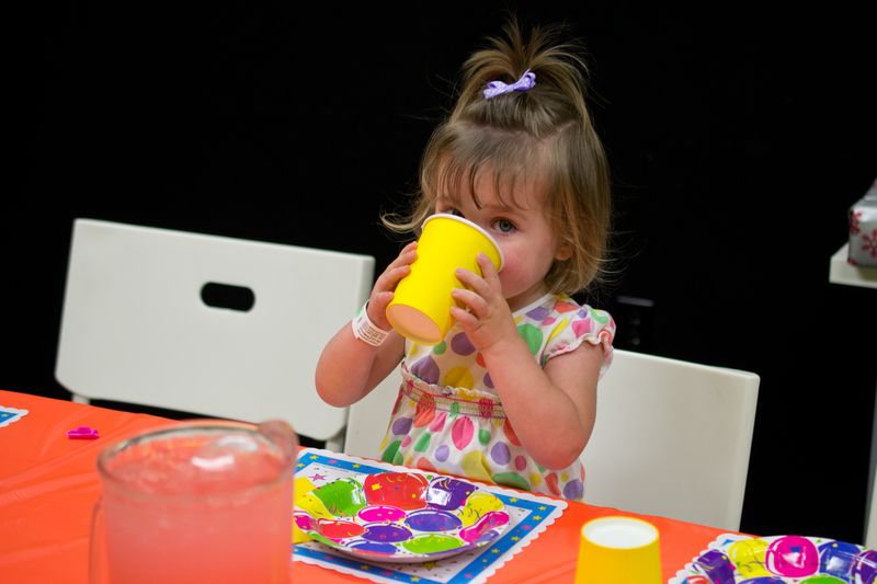 At a friend's birthday party