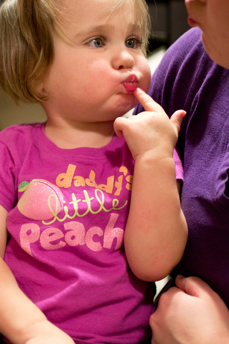 One of her "funny faces"