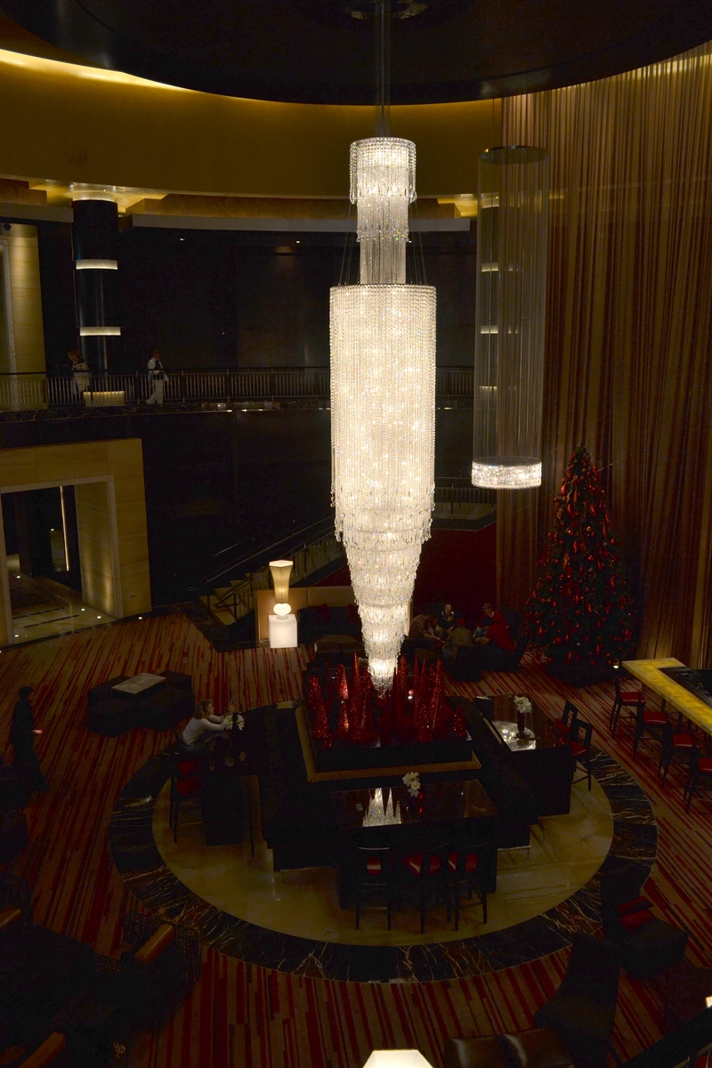 I thought this two story chandelier was awesome.