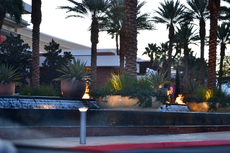Fire coming out of their fountain