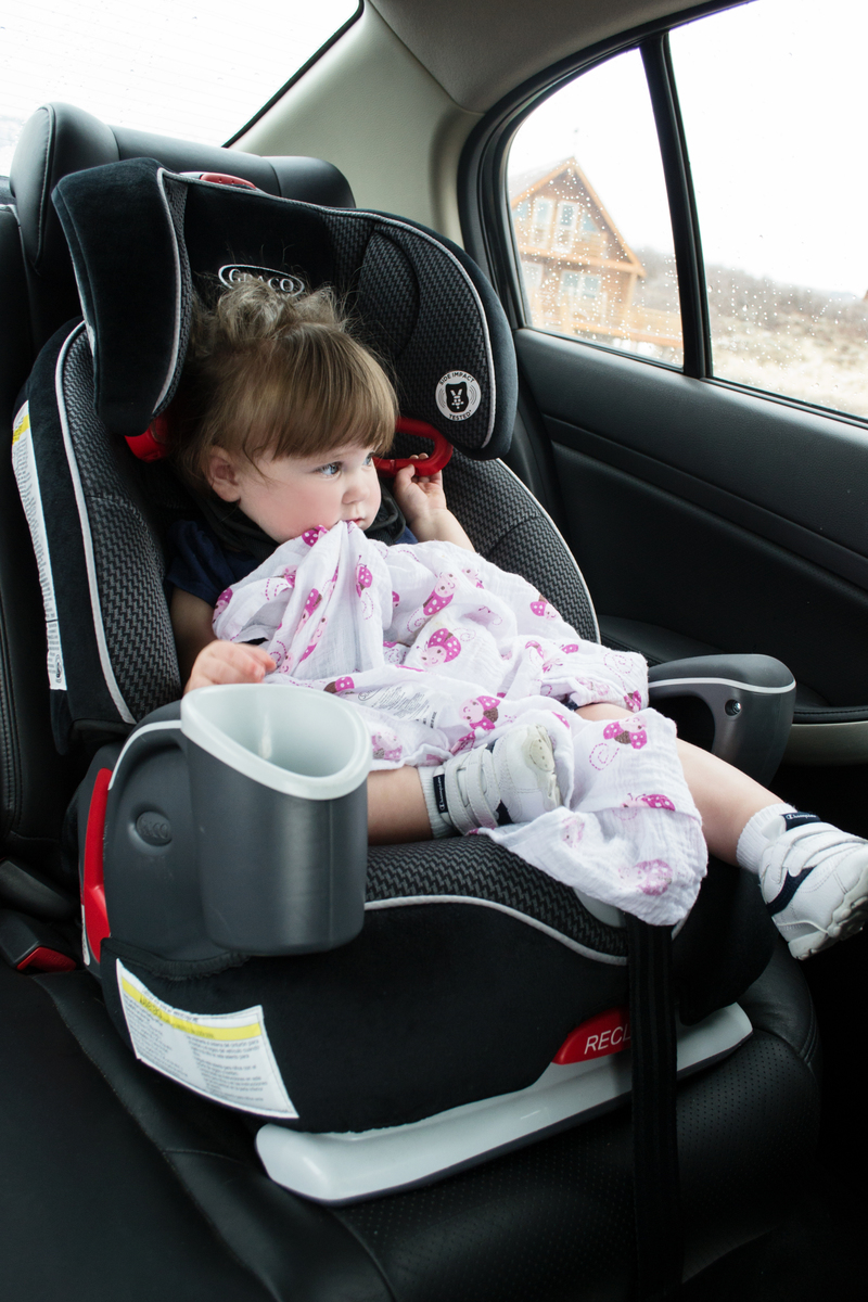 Chewing on her blanket