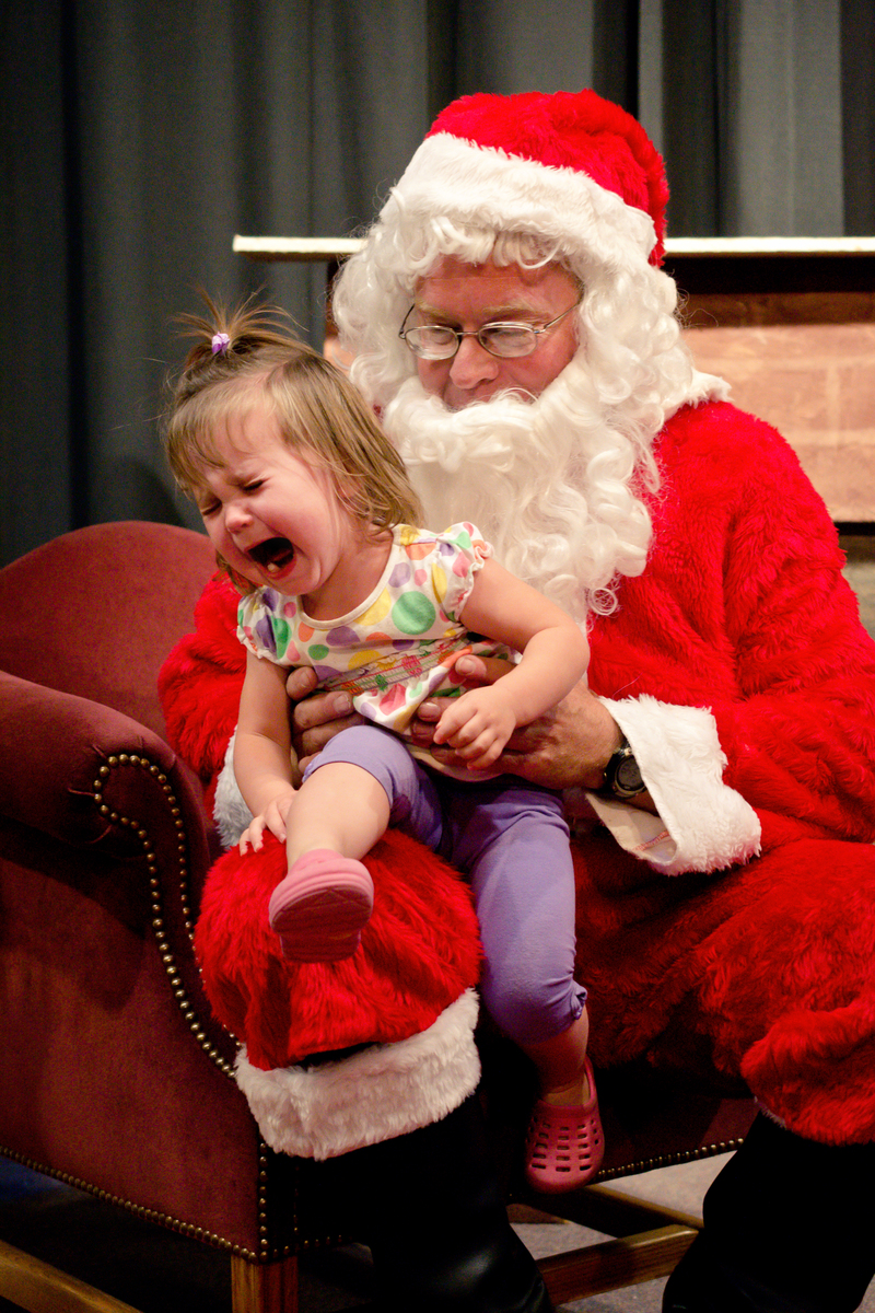 Sitting on Santa's Lap