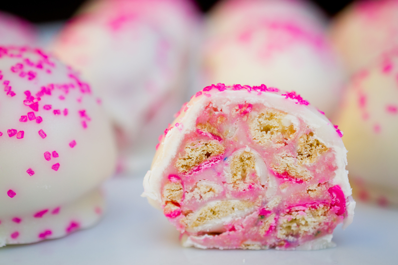 Em's birthday dessert. Truffle made with Mother's Animal Cookies