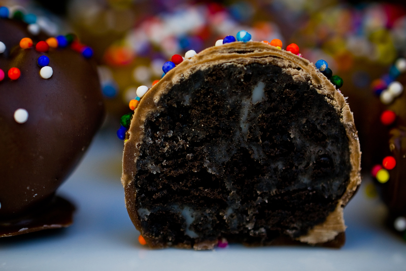 Oreo Truffles with sprinkles