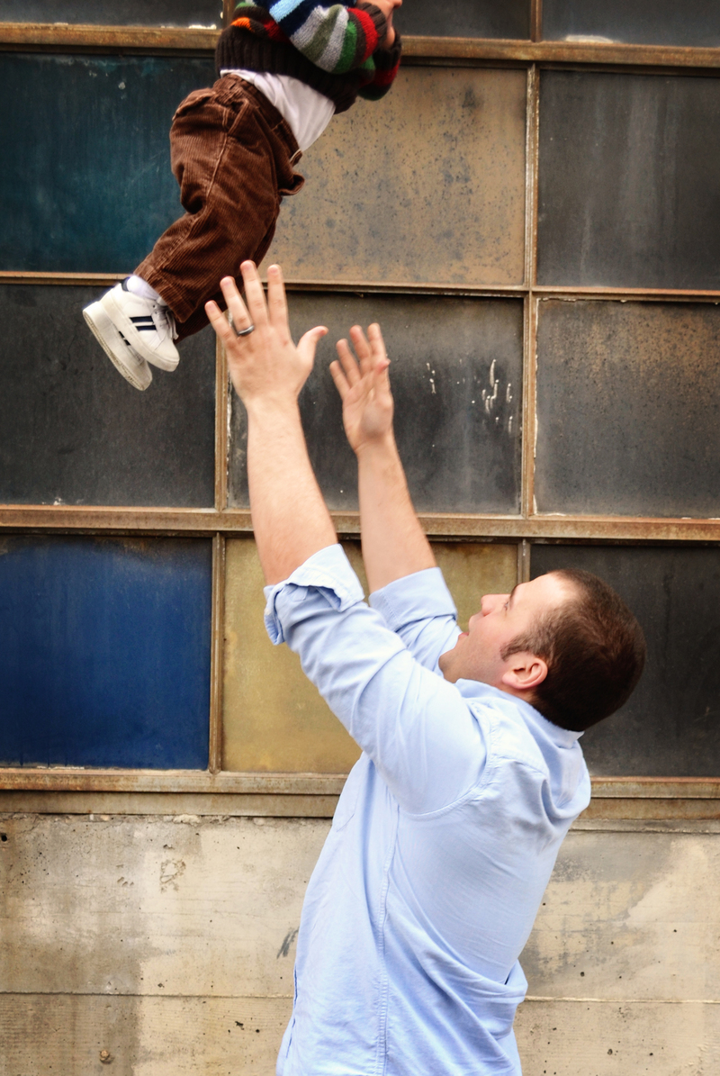 Strong Daddy! Threw him a little TOO high =)