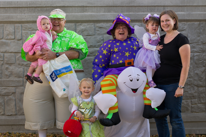 I had to join in to calm Emily down...