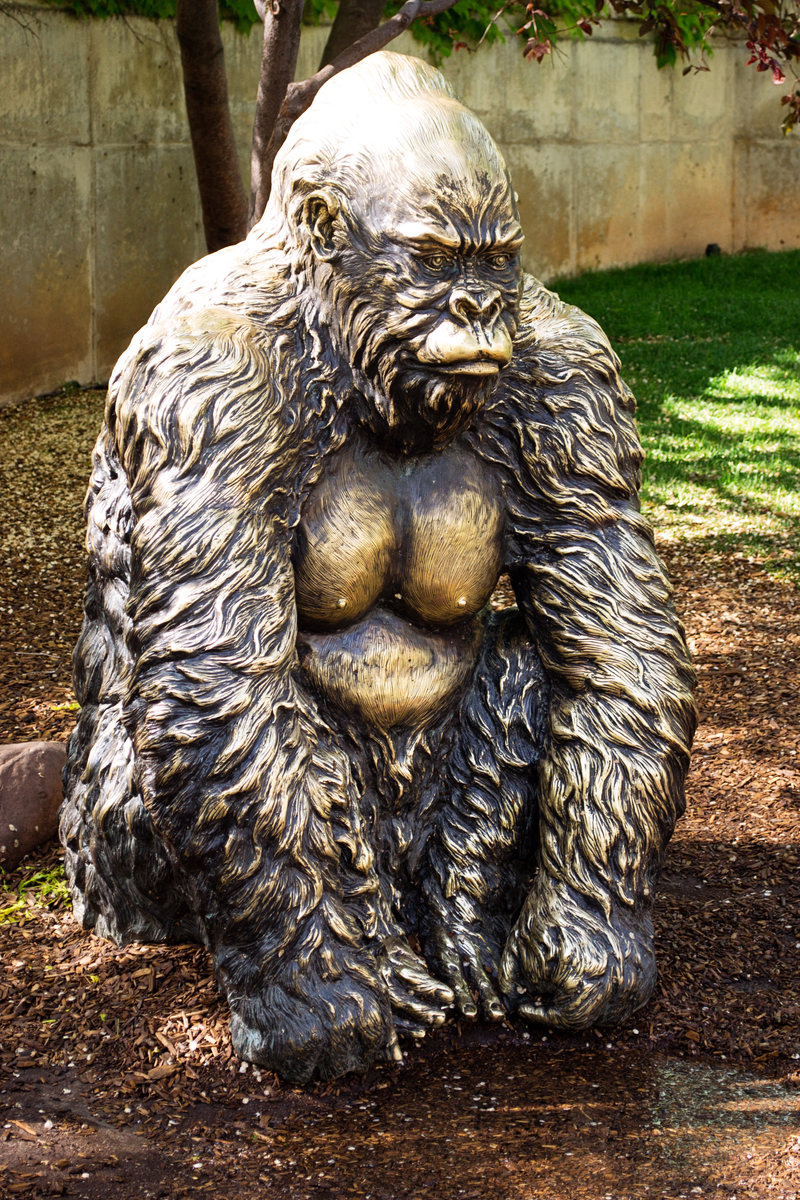 Cool statue that Emily was scared of.