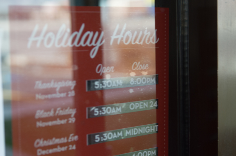 One of few places open on Thanksgiving