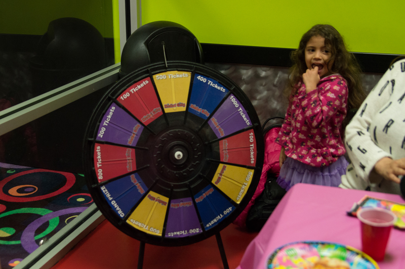 Birthday girl gets to spin for extra tickets!