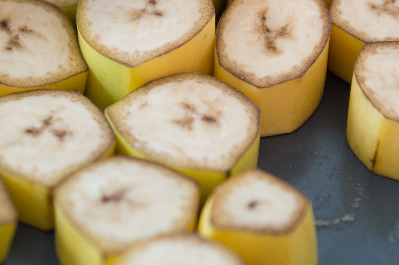 Bananas cut perfectly for 2 year olds =)