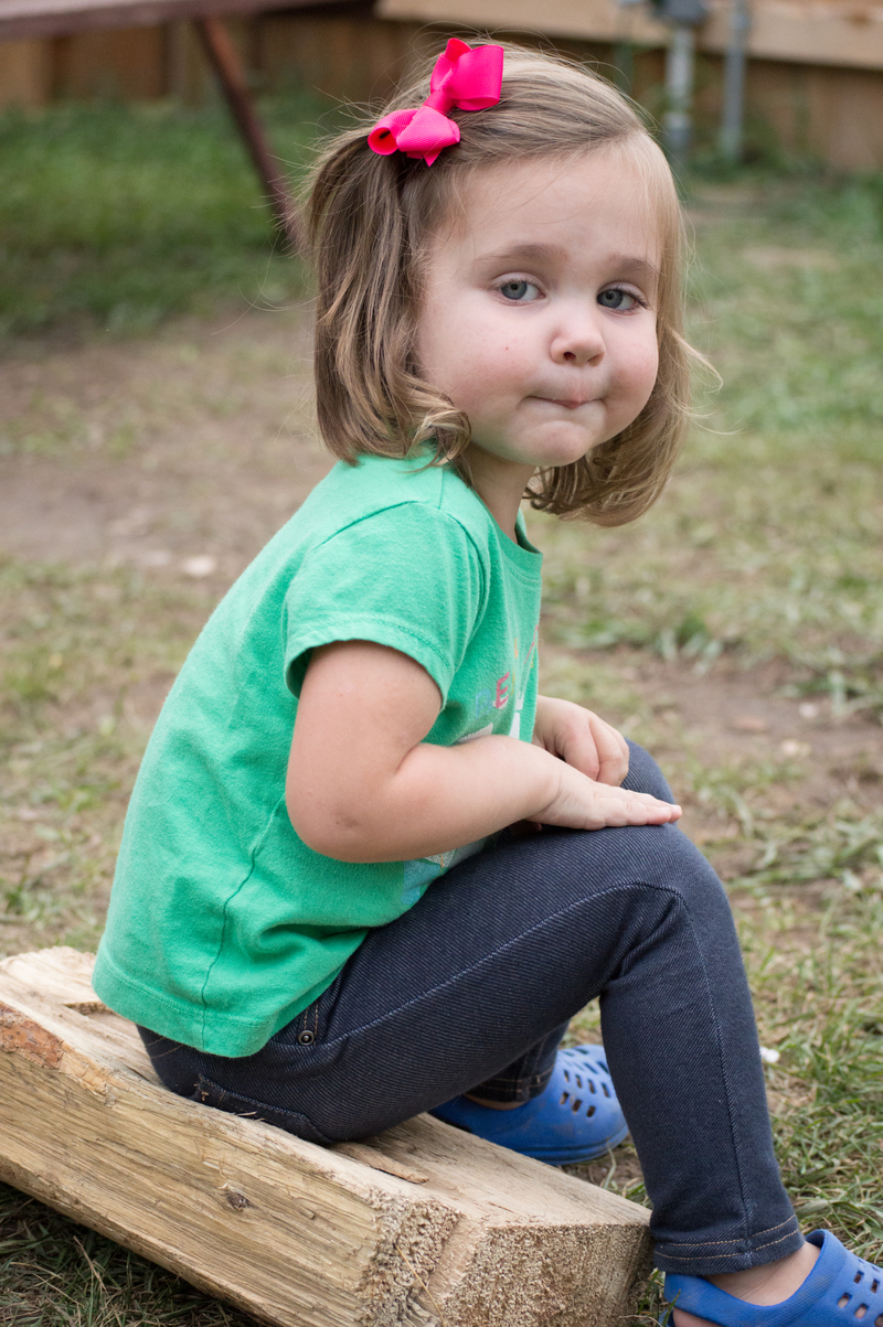 Sitting on "Emmie's chair"