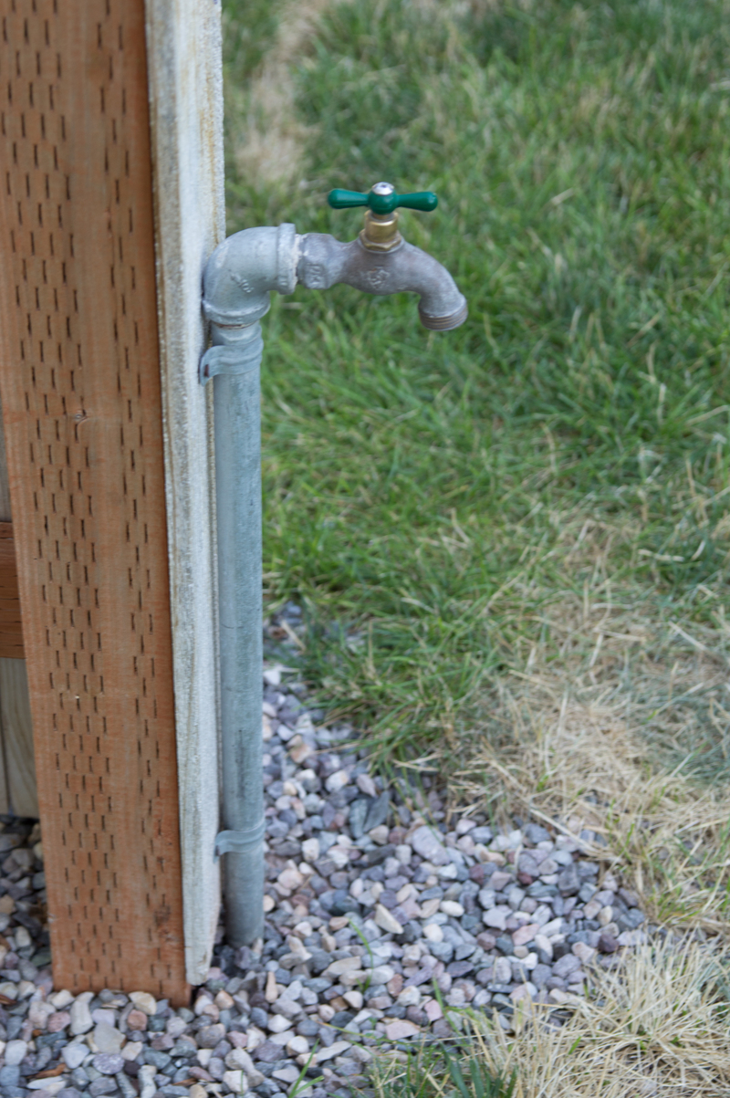 Water at our tent site