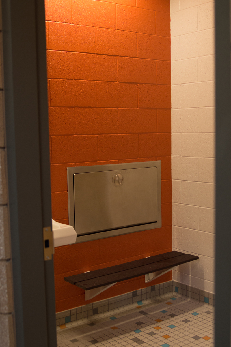 Sink, bench, and changing table?