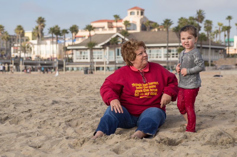 Nana, I got all wet!