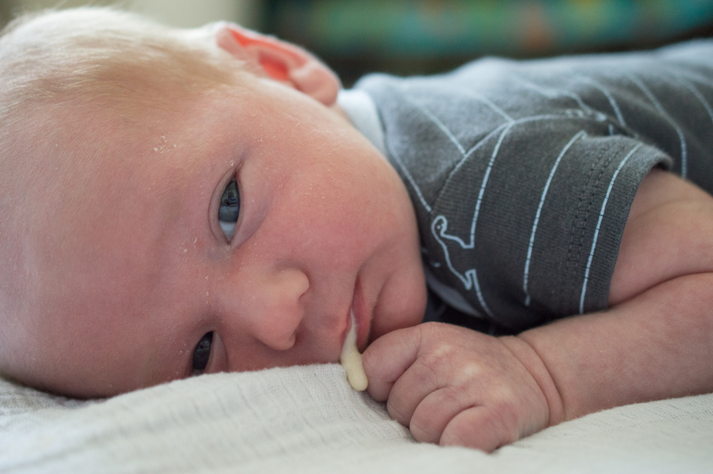 and then he spits up, again