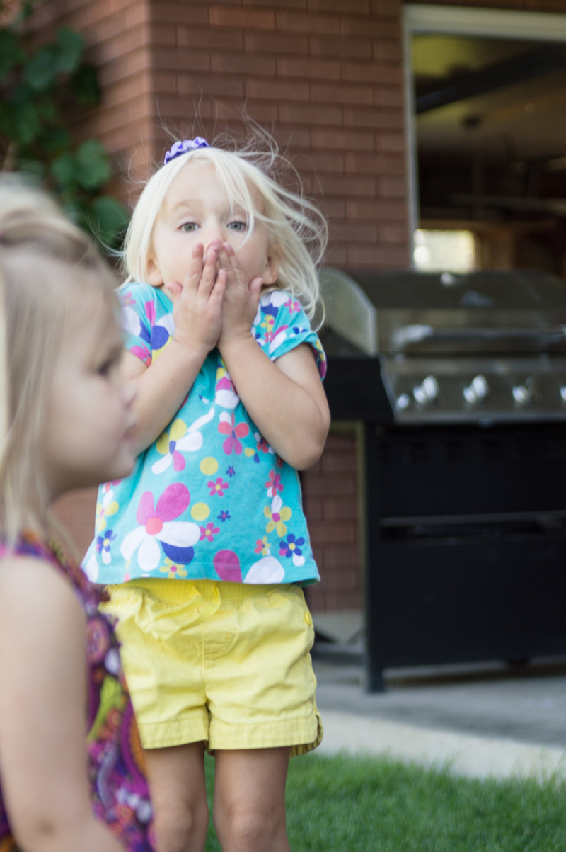 After Alayna accidentally throws a ball at me