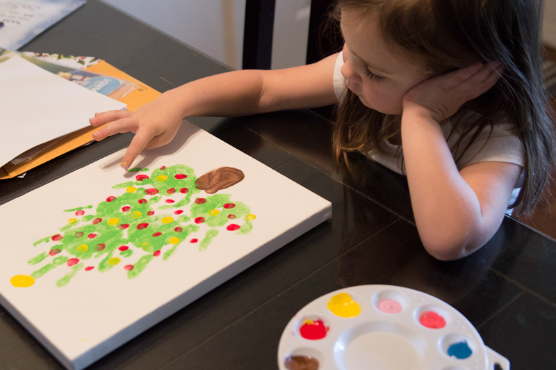 Em makes a present for Grandpa