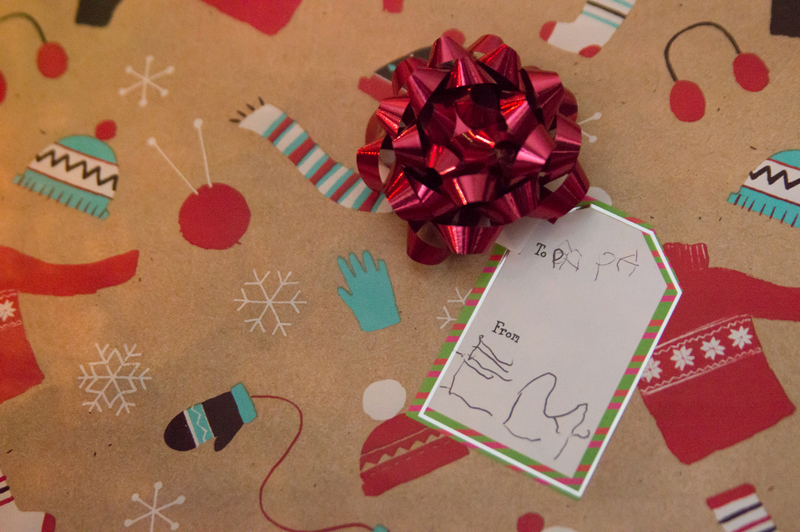 Emily brought along a present she made for Papa