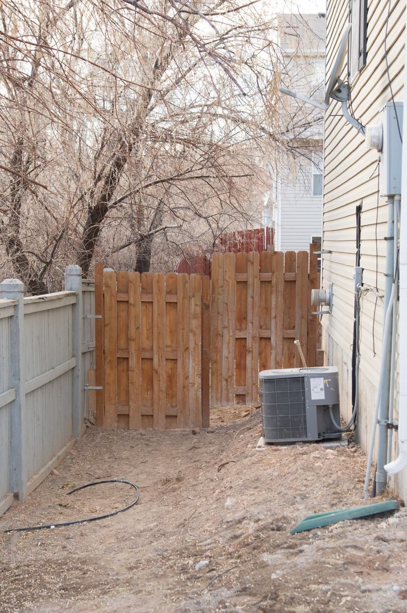 Side yard post-settling