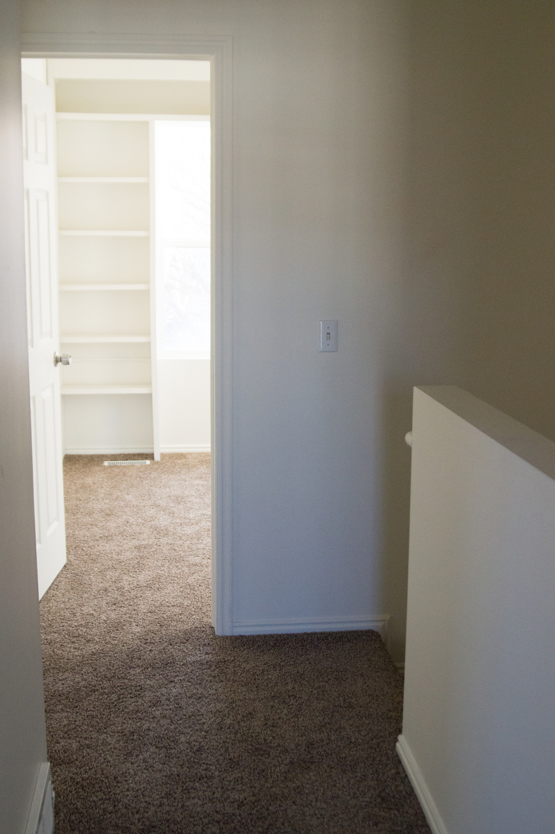 From master bedroom looking into hallway and Emily's room