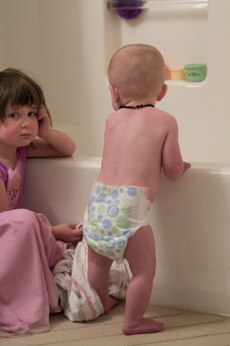 How come he gets a bath and I don't??