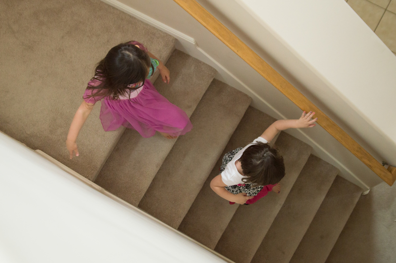 Running downstairs