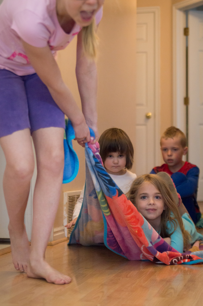 Rides up and down the hall