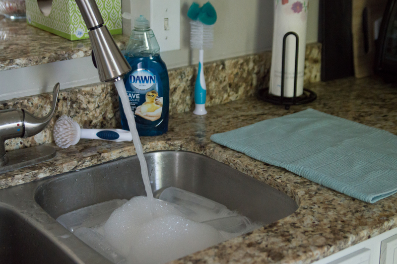 Time to wash the bottles, again.