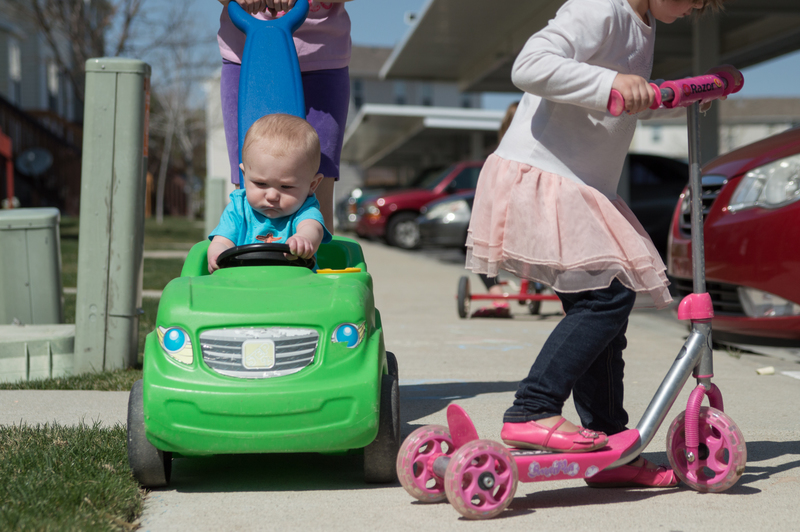 Watch where you're going, lady! I'm driving here!